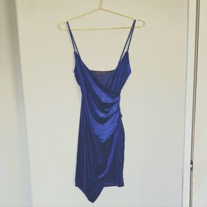 Navy Velvet formal Dress
